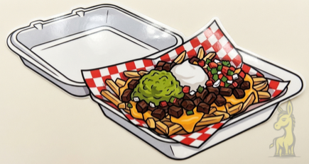 Carne Asada Fries Vinyl Sticker