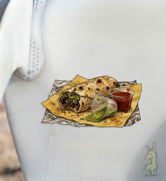 Hot Sauce & Burrito Scene Vinyl Sticker