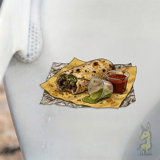 Hot Sauce & Burrito Scene Vinyl Sticker