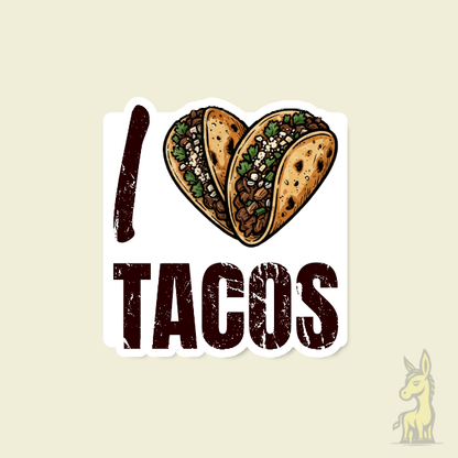 I Heart Tacos Sticker
