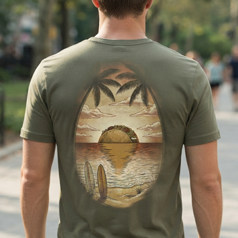 Taco Sunset Tee (Back Print)