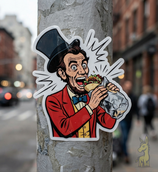Lincoln Burrito Vinyl Sticker