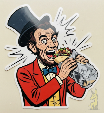 Lincoln Burrito Vinyl Sticker