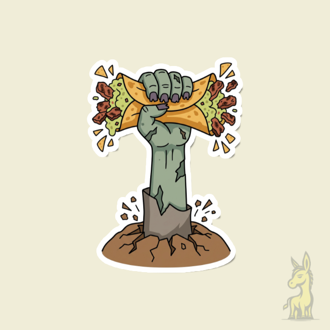 Grave Cravings Sticker