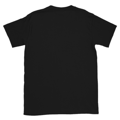 First Contact Tee - astronaut and grey alien standoff design, one offering a taco