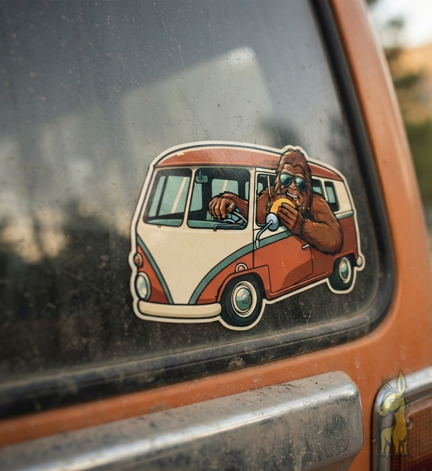 Sasquatch Van Life Vinyl Sticker